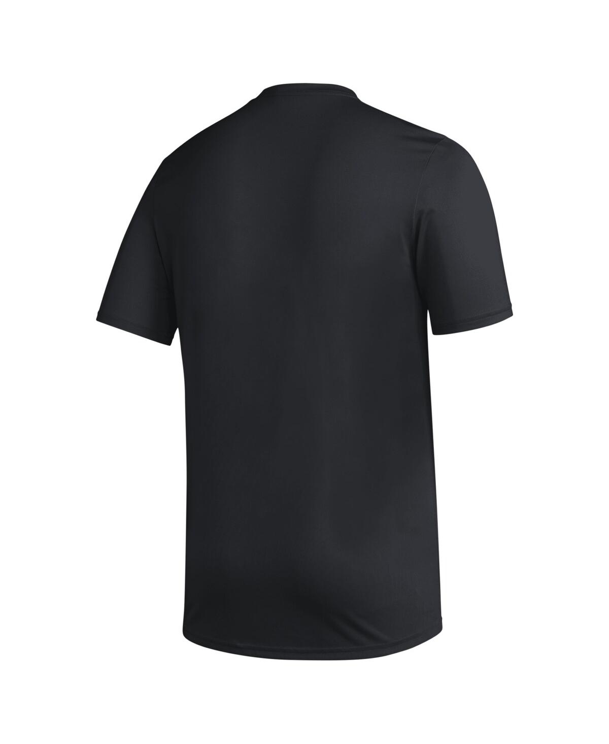 Adidas Men'sLouisville Cardinals Primary Locker Logo Pre-Game Aeroready T-Shirt - Black