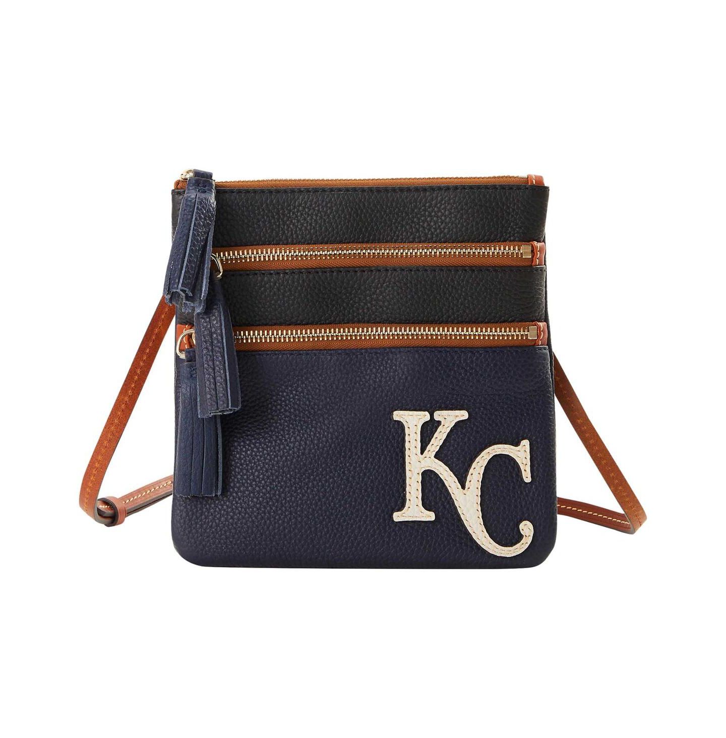 Женская сумка Dooney & Bourke Kansas City Royals Infield Triple Zip Crossbody Purse — фото 2