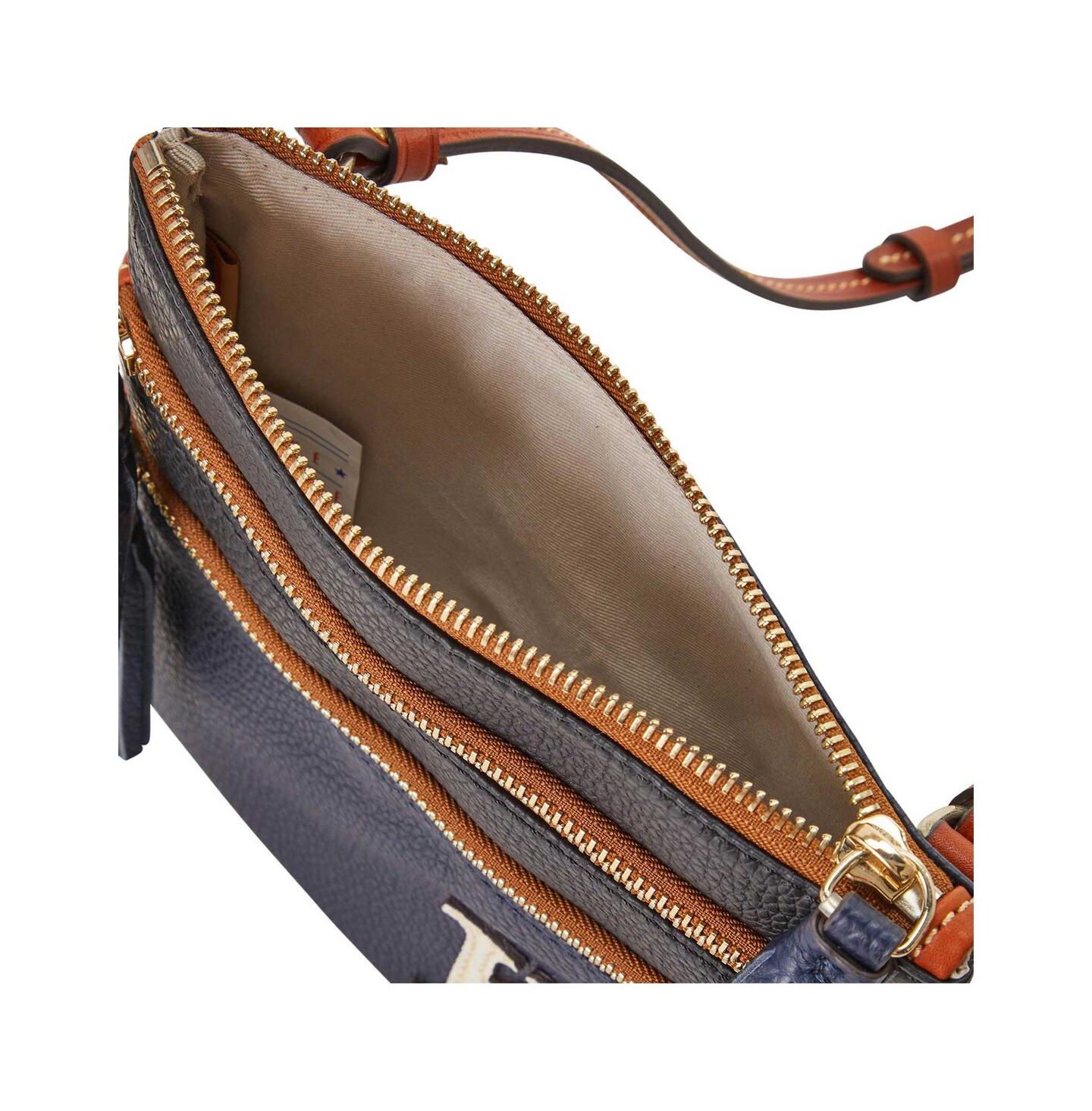 Женская сумка Dooney & Bourke Kansas City Royals Infield Triple Zip Crossbody Purse — фото 3