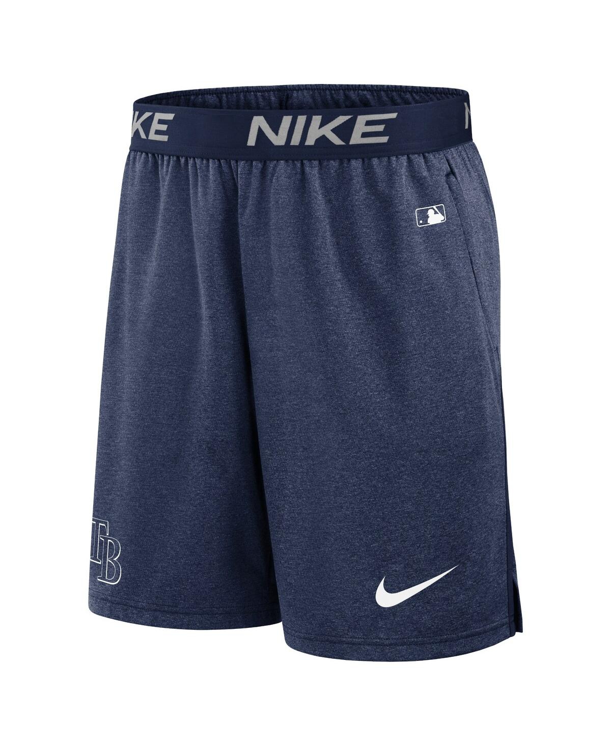 Nike Men's Black Los Angeles Dodgers Authentic Collection Practice Performance Shorts In Navy