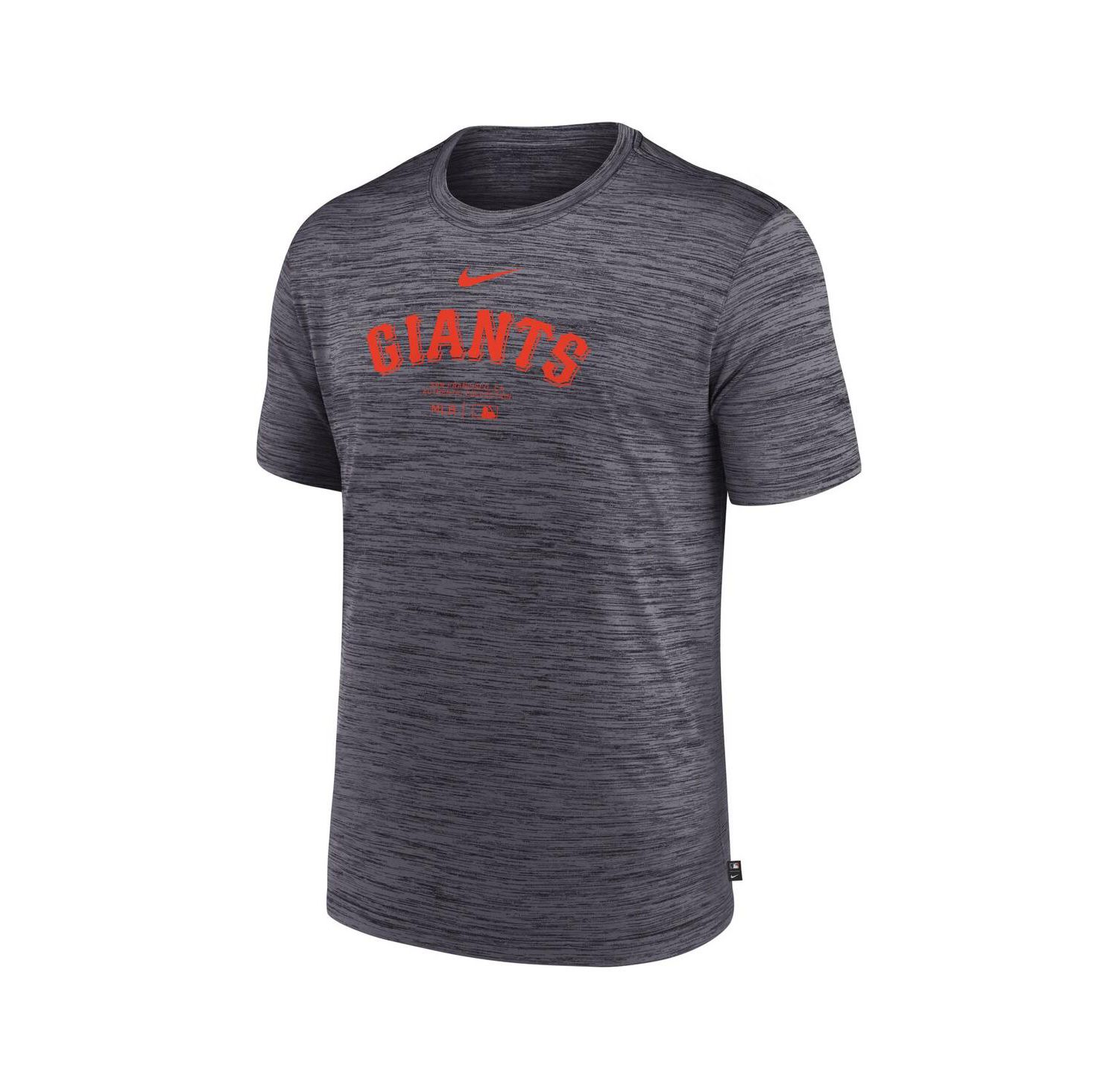 Men's Charcoal San Francisco Giants Authentic Collection Velocity Performance Practice T-Shirt