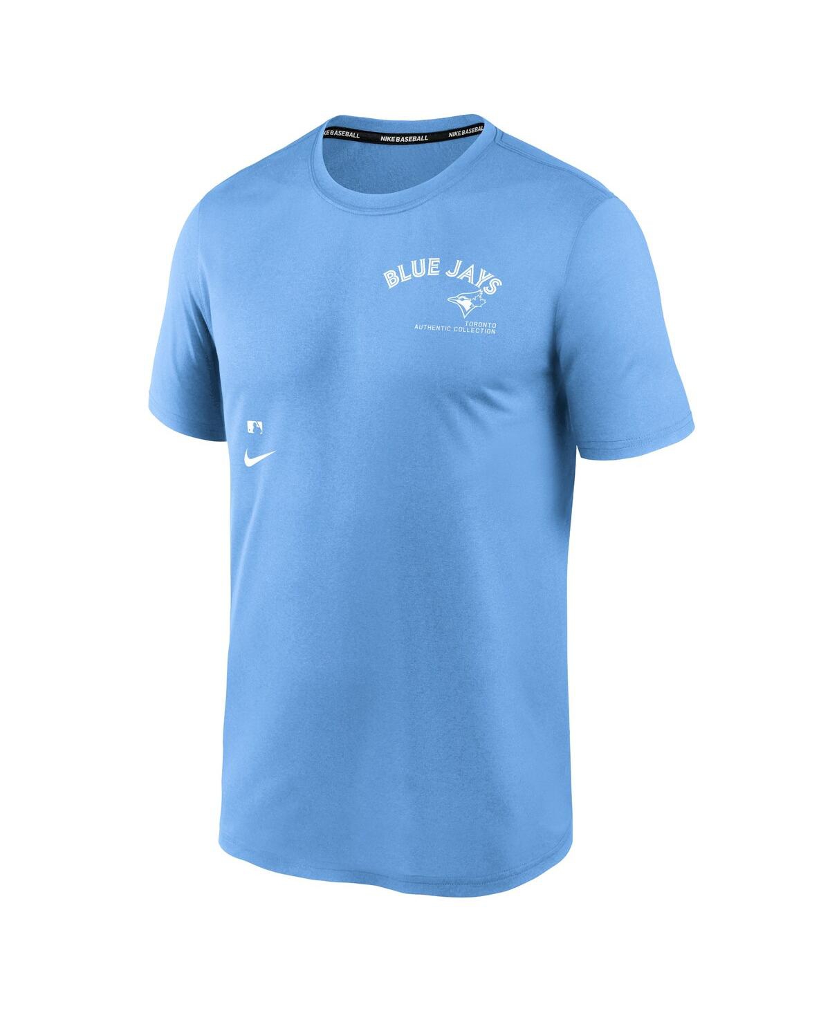 Nike Men'sToronto Blue Jays Authentic Collection Early Work Tri-Blend Performance T-Shirt - Powder Blue