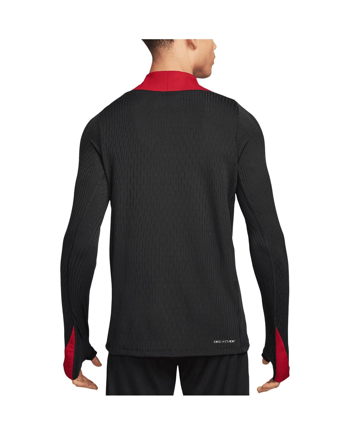 Nike Men'sLiverpool 2024/25 Advance Strike Drill Performance Quarter-Zip Top - Black