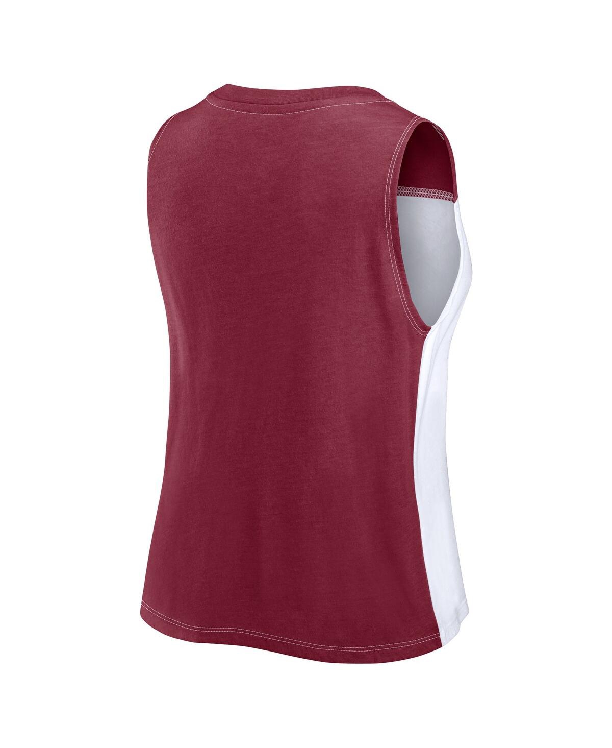 Fanatics Women'sAtlanta United Fc Script Colorblock Tank Top - Red