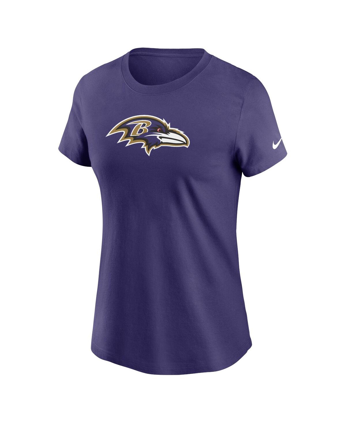 Nike Women's Purple Baltimore Ravens Primary Logo T-shirt In Purple