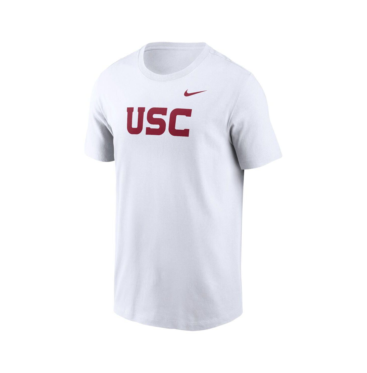 Мужская футболка Nike White USC Trojans Primetime Evergreen Wordmark — фото 2