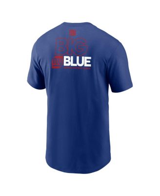 Men's Royal New York Giants Outline T-Shirt