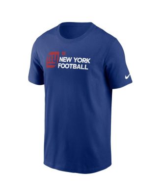 Men's Royal New York Giants Outline T-Shirt
