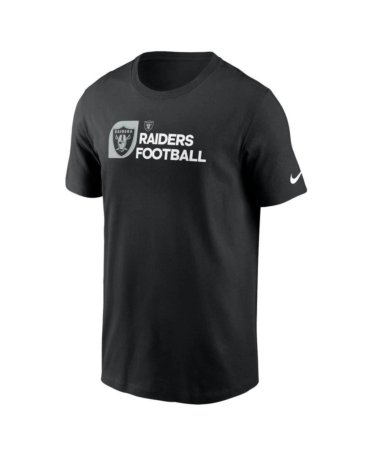 Nike Men'sLas Vegas Raiders Outline T-Shirt - Black