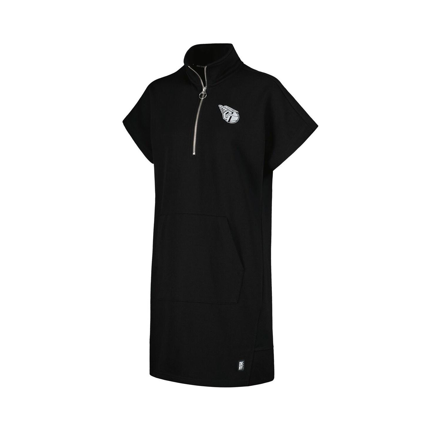 Women's Black Cleveland Guardians Emily Quarter-Zip Sneaker Dress