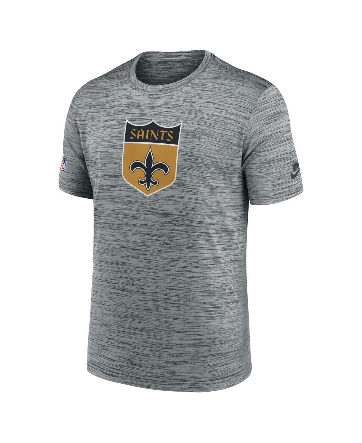 Nike Men's Gray New Orleans Saints Velocity Alternate Logo Performance T-shirt In Gray