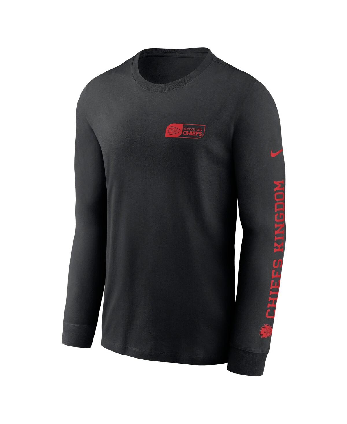 Nike Men'sKansas City Chiefs All Out Long Sleeve T-Shirt - Black