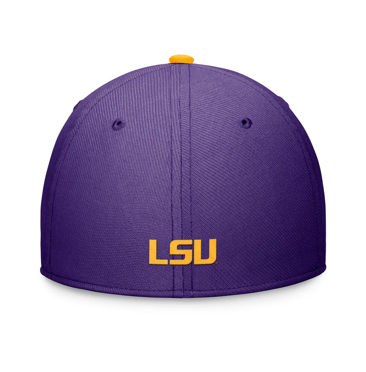 Мужская кепка Nike Purple LSU Tigers Primetime Rise Swoosh Flex Hat — фото 3