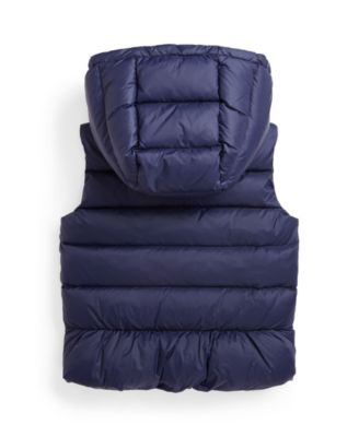 Polo Ralph Lauren Toddler And Little Girls Peplum Down Vest - Macy's