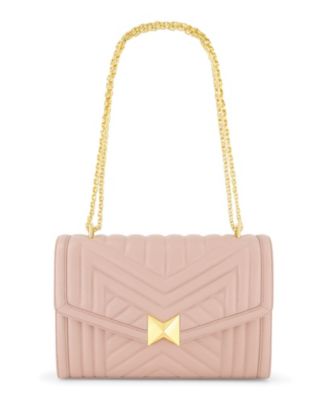 Gold Plated Hardware Quilted Napa Leather Handbag