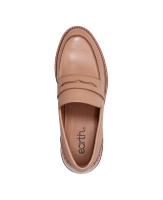 Women's Lindy Block Heel Slip-On Penny Loafers