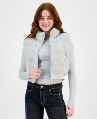 Planet Heart - Juniors' Sherpa Puffer Vest