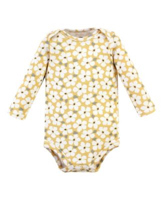 Cotton Long-Sleeve Bodysuits 3-Pack