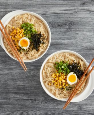 Asian 8-Pc. Ceramic Ramen Bowl & Accessories Set