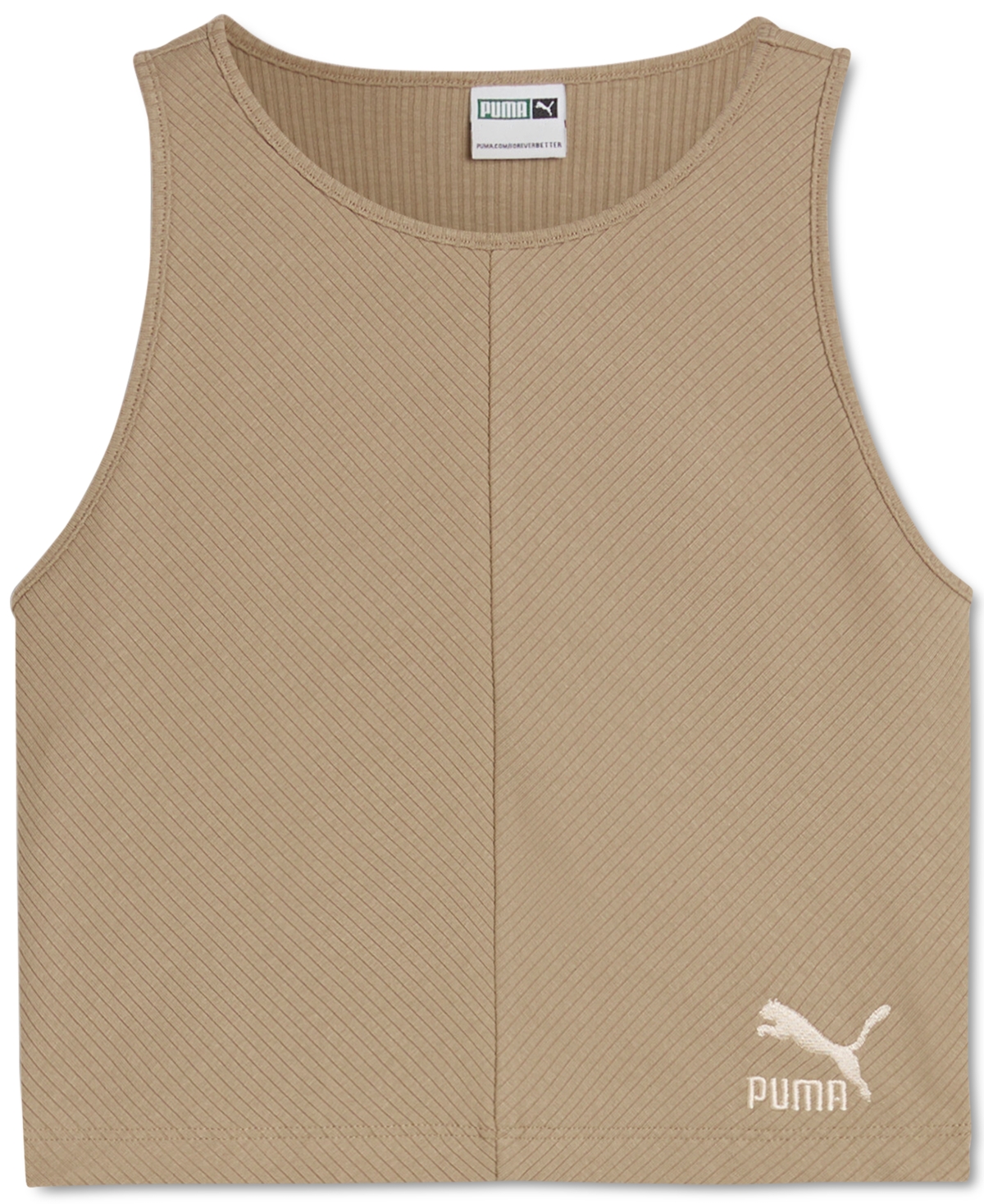 Puma Women's Classics Ribbed Crop Top