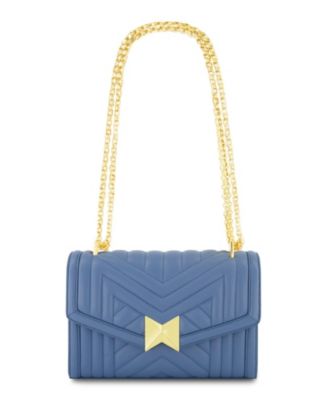 Gold Chain Quilted Napa Leather Handbag