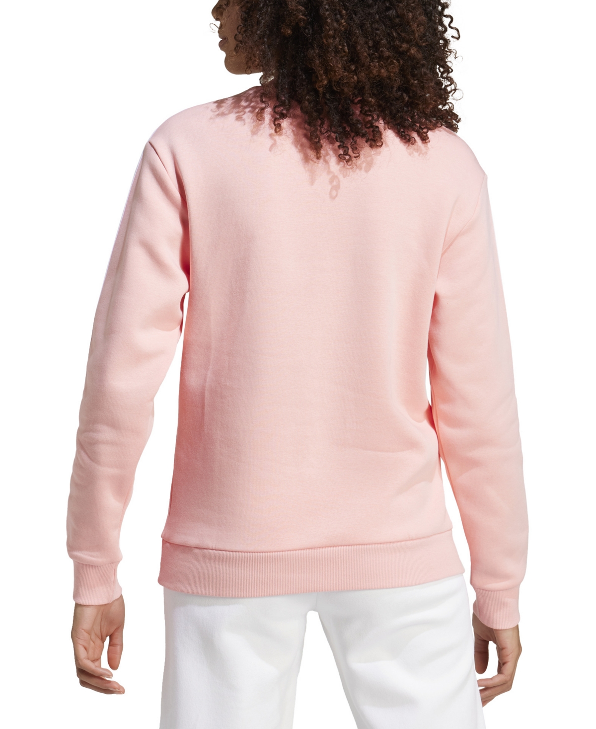 adidas Women's 3-Stripe Cotton Fleece Crewneck Sweatshirt