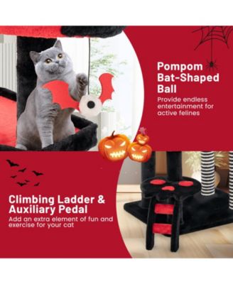 Gothic Cat Tree with Cat Bed Cat Condo and Sisal Scratching Post