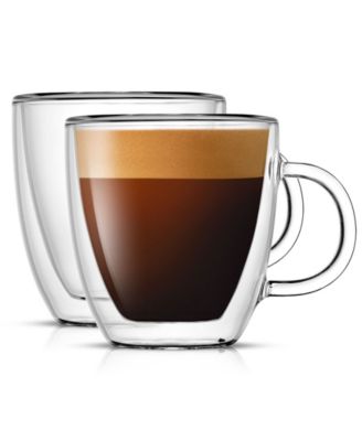 JoyJolt Savor Double Wall Espresso Glasses, Set of 2