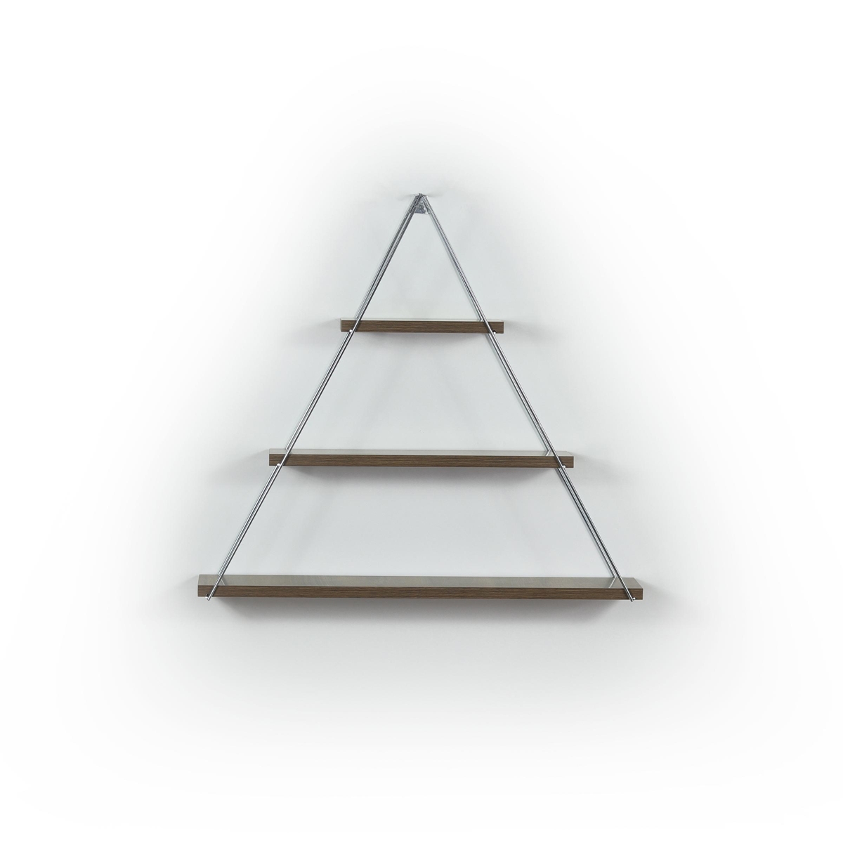 Streamdale Furniture Moset Floating Wall Decor Wall Mounted Rustic Decorative Hanging Metal Bracket Triangle Shelf