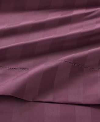 LAST ACT! 1.5" Stripe 550 Thread Count 100% Cotton 3-Pc. Sheet Set, Twin, Exclusively at Macy’s