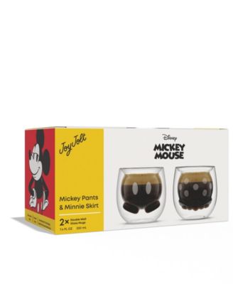 Disney Mickey Pants & Minnie Skirt Double Wall Mugs, Set of 2