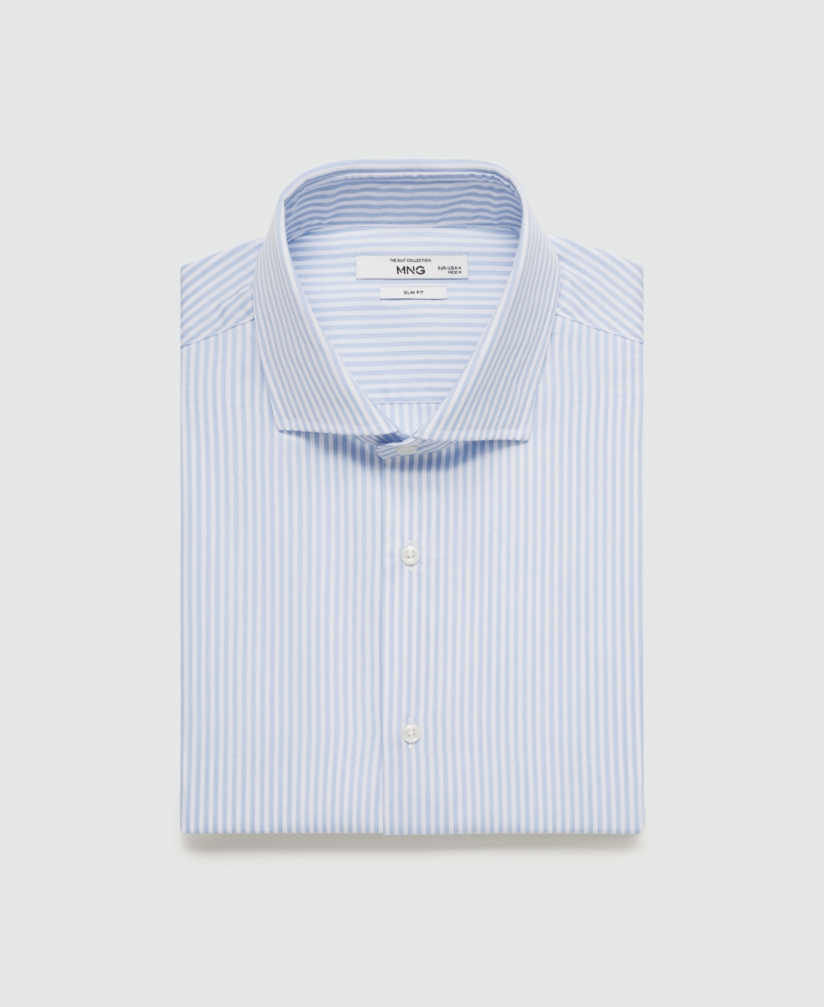 Mango Men's Cotton Striped Dress Shirt
