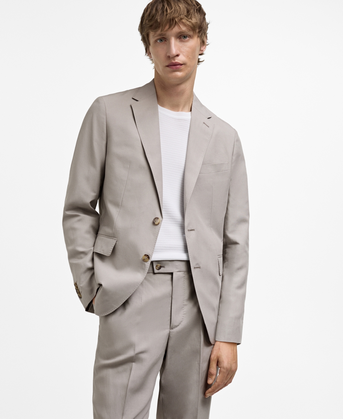 Mango Men's Blend Suit Jacket