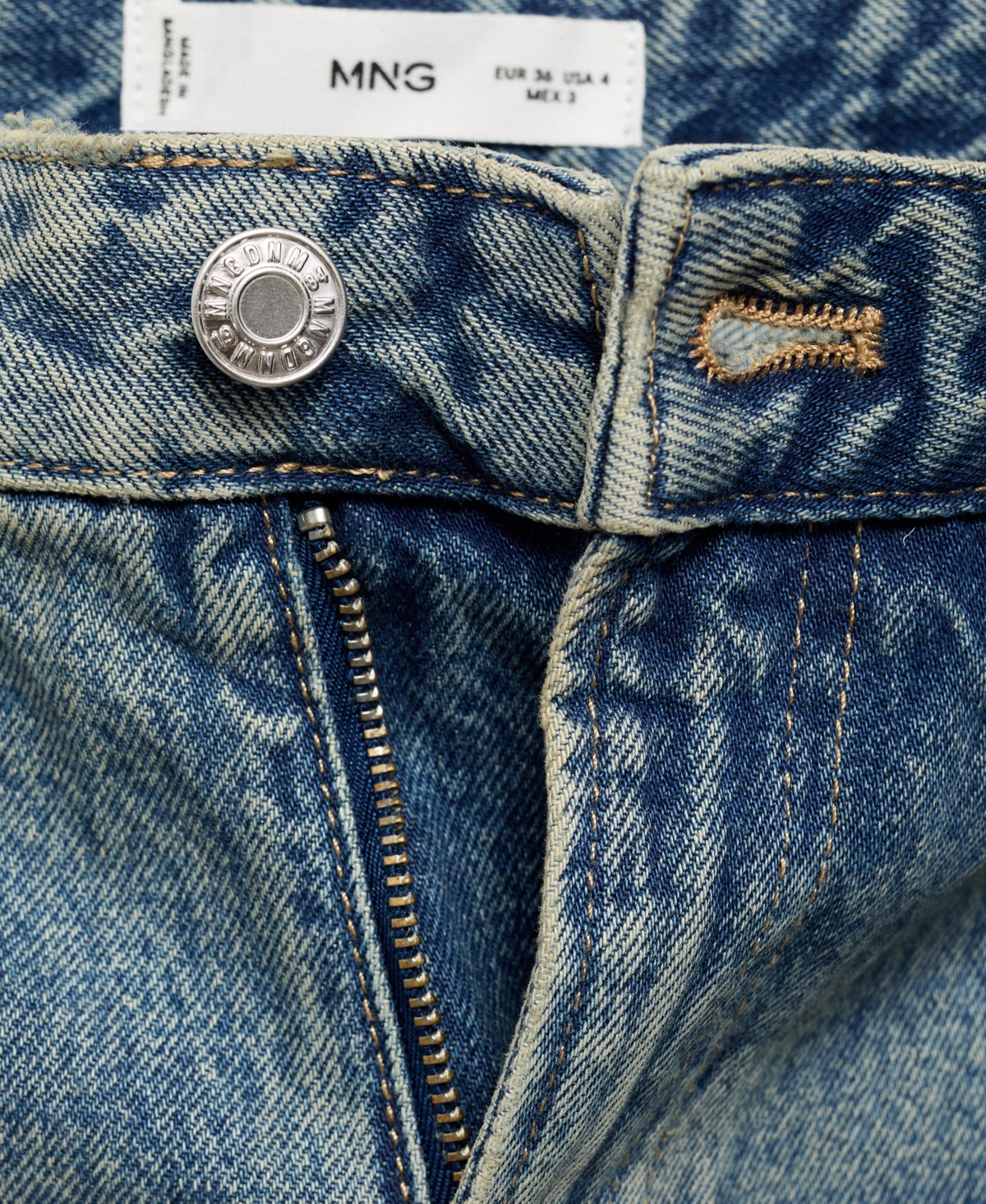 Mango Women's Mid-rise Straight Jeans In Medium Blue
