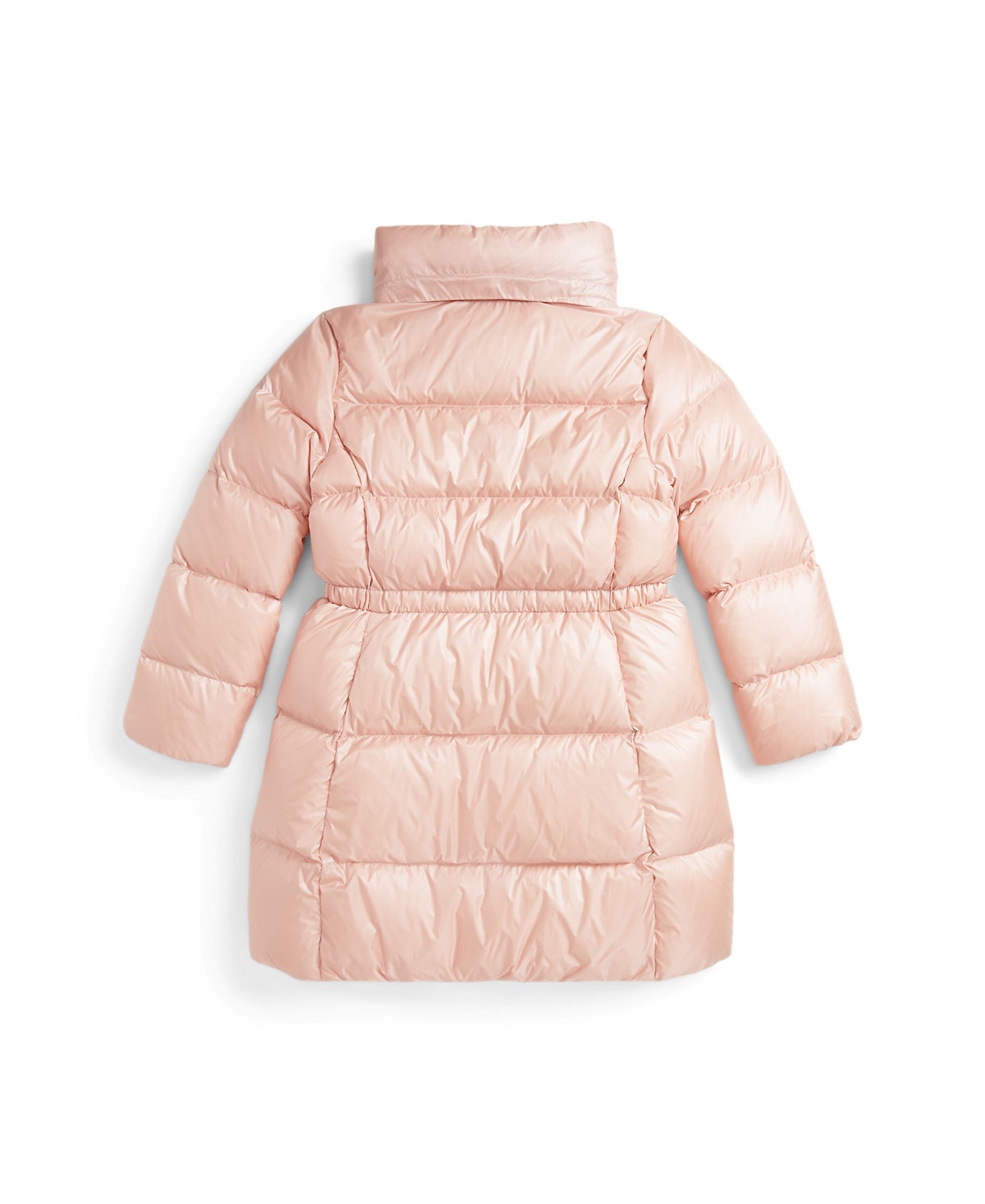 Polo Ralph Lauren Big Girls Metallic Down Hooded Long Jacket