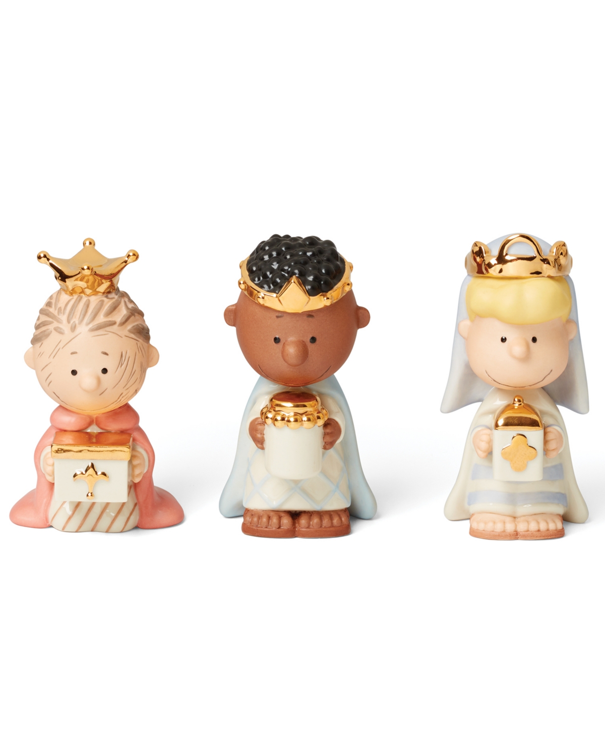 Lenox Peanuts 3 Piece Christmas Pageant 3 Kings Figurines In No Color