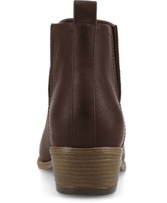 Women's Rimi Notched Ankle Stacked Heel Booties