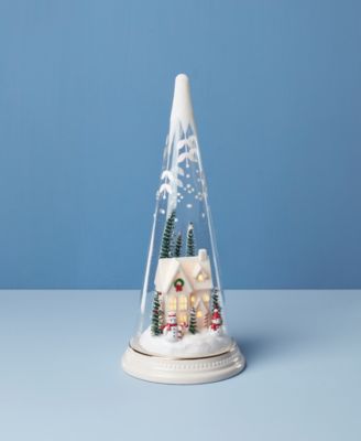 Merry & Magic Lit Glass Scene Farmhouse