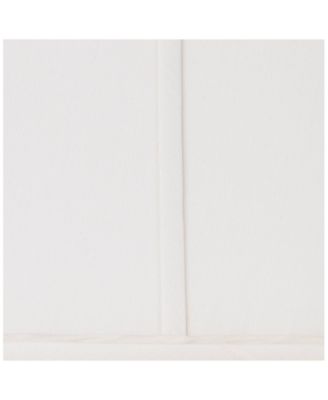 Ivory Classic Small Square Lamp Shade 5.25" Top x 10" Bottom x 9" High x 9" Slant (Spider) Replacement with Harp and Finial