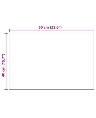 Wall Mirror 23.6"x15.7" Rectangular Glass