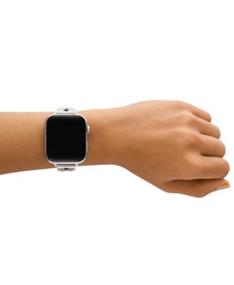 Silver-Tone Stainless Steel Band for Apple Watch 38mm-49mm