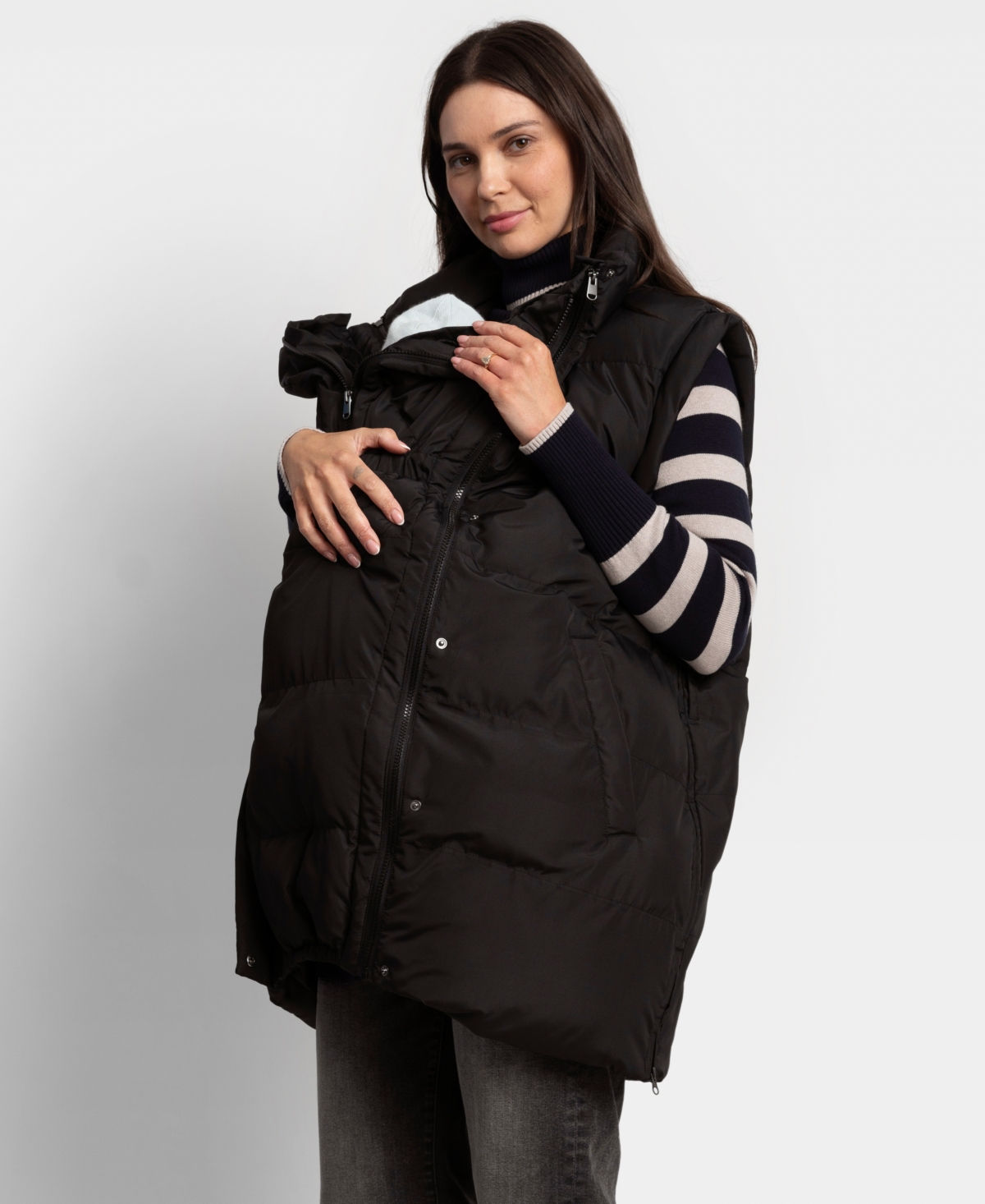 Shop Seraphine Women's Puffer Vest In Black