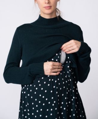 Seraphine Women's Maternity to Nursing Sweater Dress