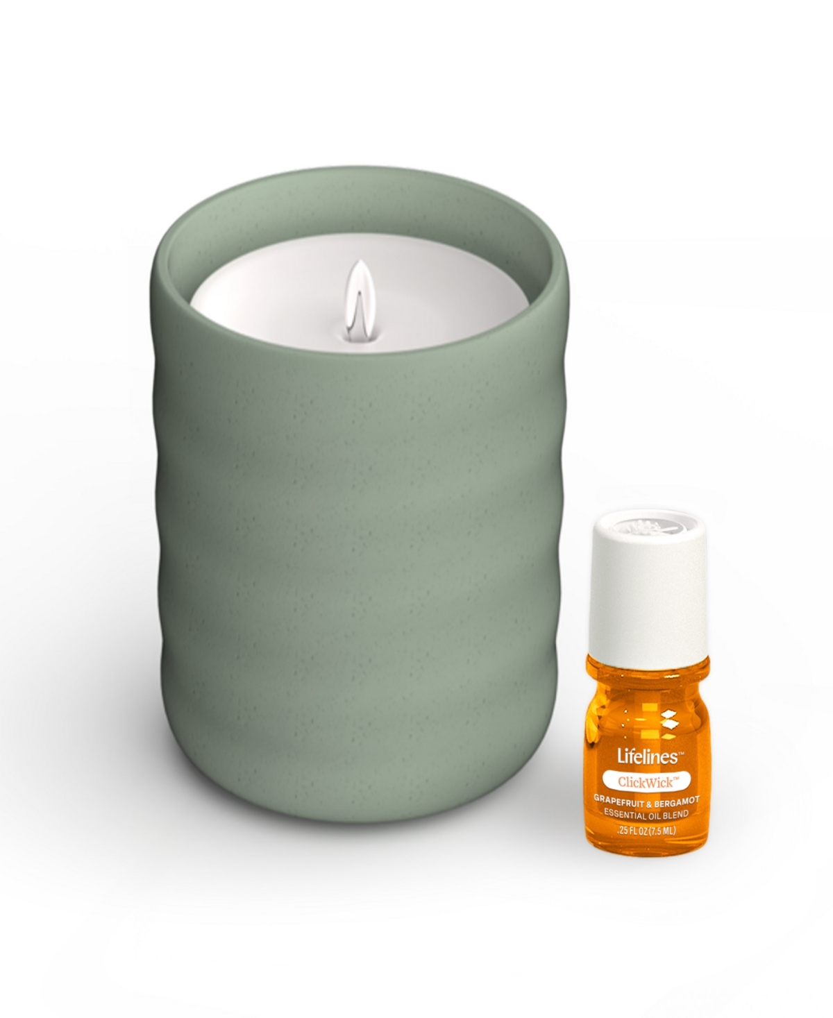 Lifelines Flameless Candle Diffuser In Bubble Green