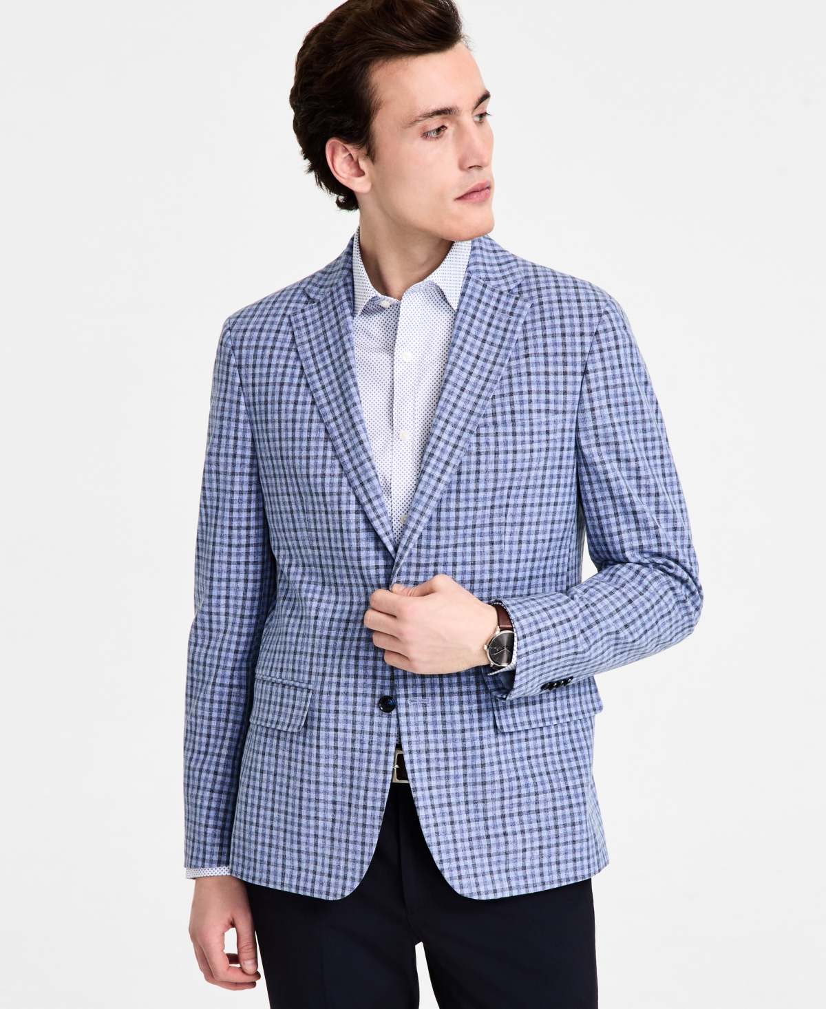 Tommy Hilfiger Men's Modern-fit Sport Coat In Blue Charcoal