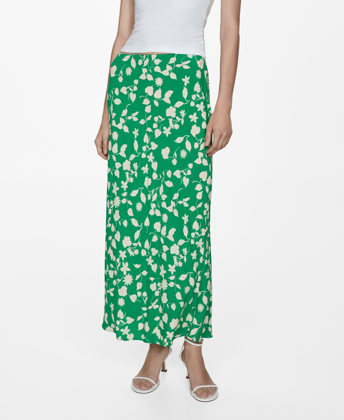 Mango Women's Printed Long Skirt