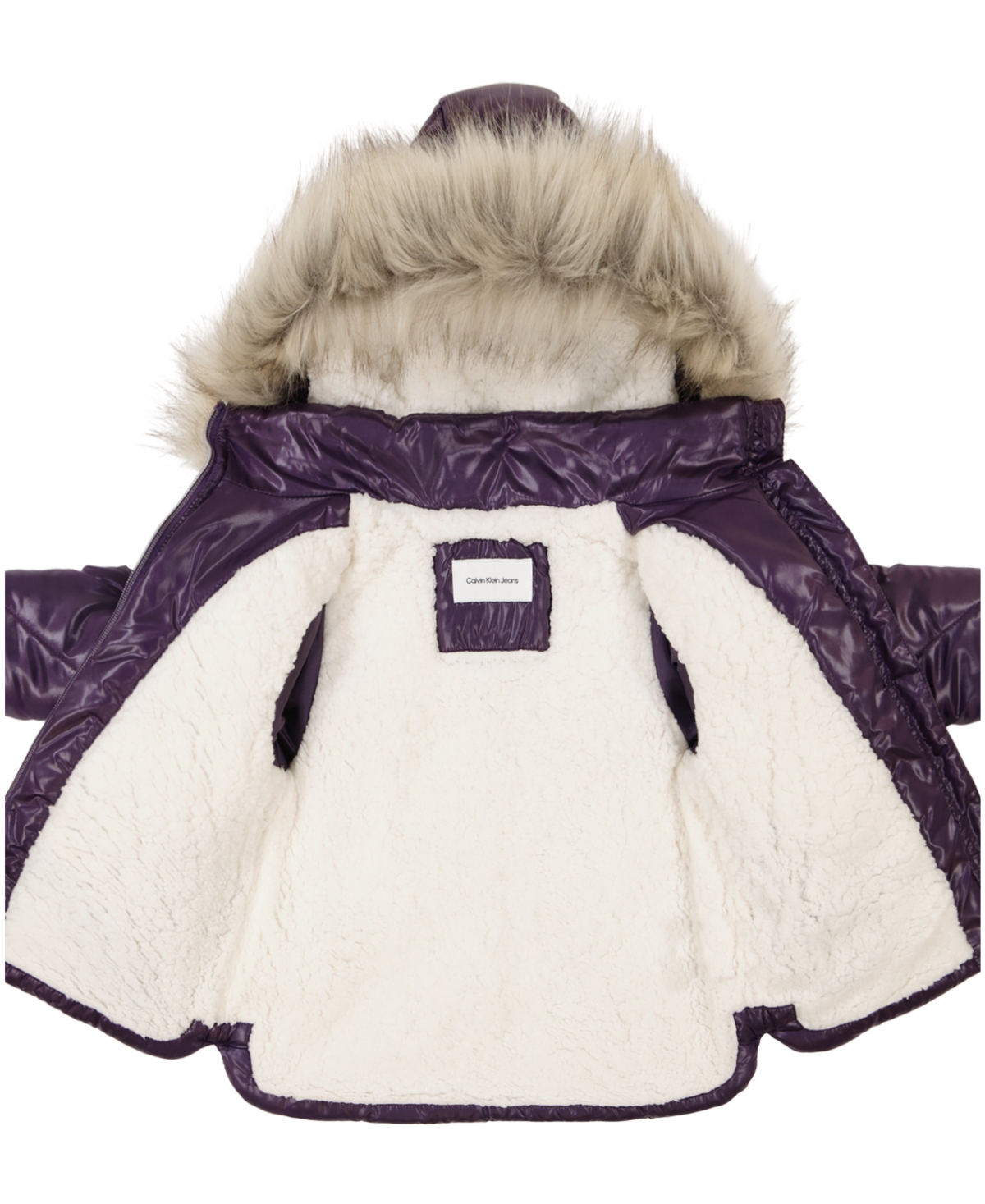Calvin Klein Baby Girl Diamond Quilt Puffer Jacket