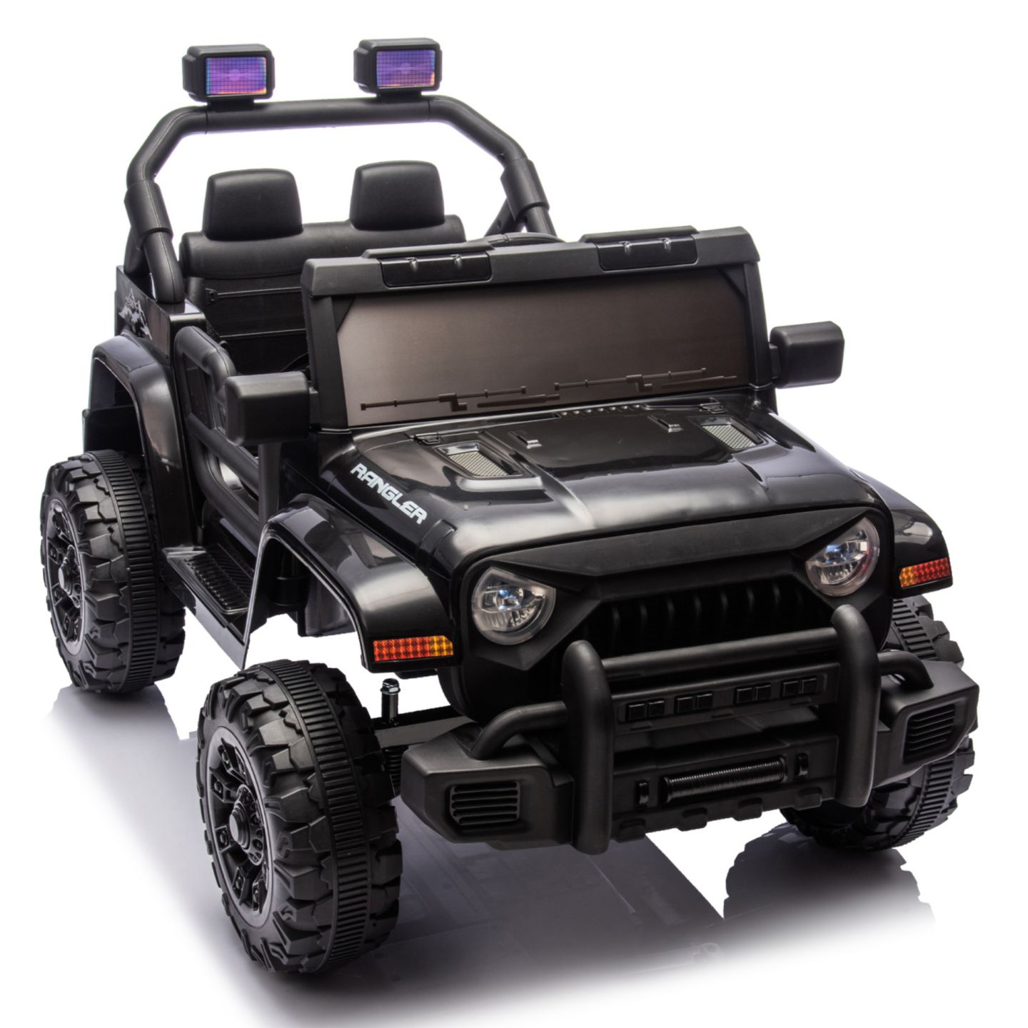 Детская игрушка Streamdale Furniture Streamdale 12V Kids Electric Ride-On Car w/ Remote, Music, Suspension, Headlights, цвет: Чёрный — фото 5