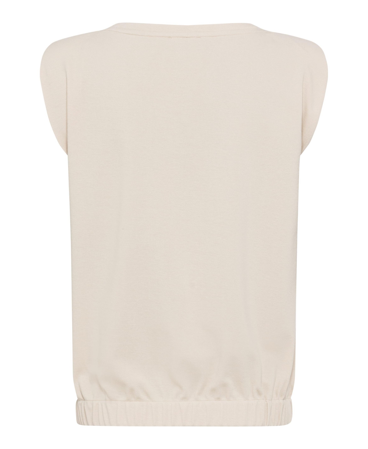 Olsen Cap Sleeve Boat Neck Stretch Top
