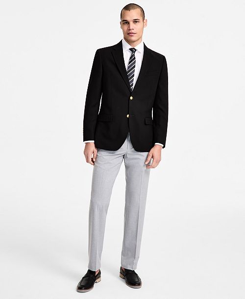 alfani Nautica Men's Modern-Fit Active Stretch Solid Blazer Men's Fashion & Accessories